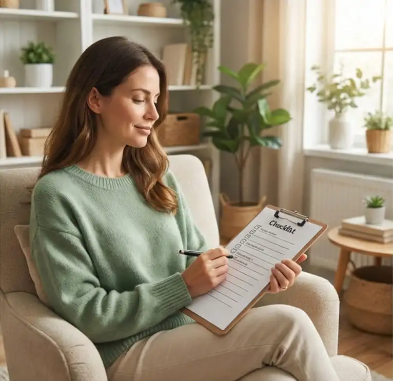 Checklist gratuito de organização e limpeza rápida de 15 minutos do blog Casa Prática 365.